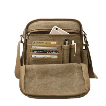 

2018 Men's Outdoor Multi-function Climbing Portable Canvas Messenger Shoulder School Satchel Small Travel Tote Bag New