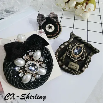 

CX-Shirling Women Charm Bowknot Brooch Pin Antique Pearl Crystal Crown Brooch Pin Needle Korea Fashion All Match Brooch Pins