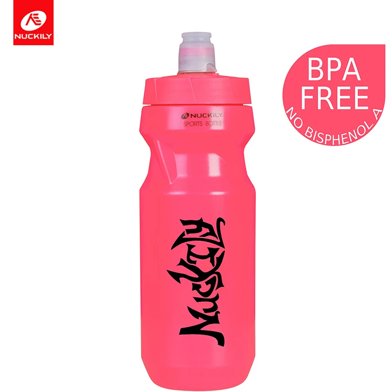 NUCKILY велосипедная бутылка для воды BPA велосипедная бутылка 610 мл портативный чайник герметичная чашка Спортивная бутылка для питья Велосипедное оборудование - Цвет: pink