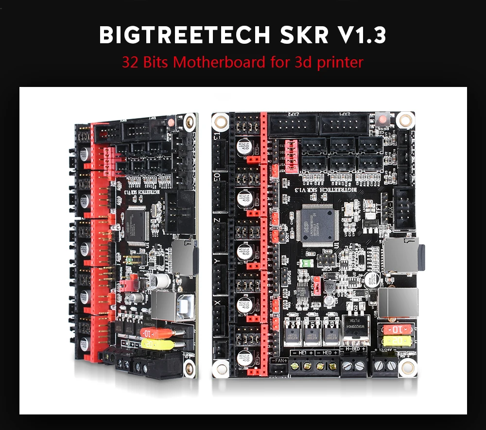 SKR V1.3 32 бит материнская плата MKS TFT24 дисплей сенсорный экран+ MKS TFT wifi DIY дешевые 3d принтер Замена контроллера