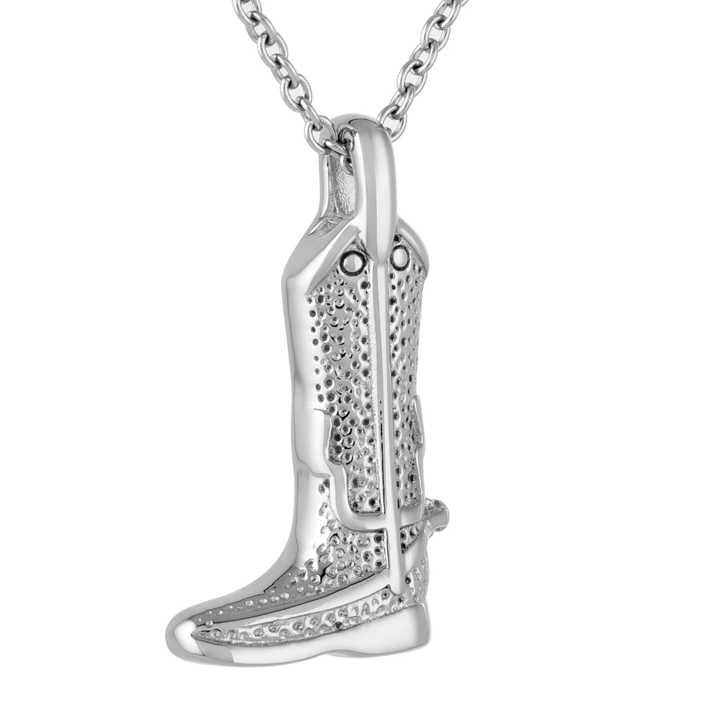 Ijd9827 Boot Souvenir Stainless Steel Cremation Keepsake Pendant For