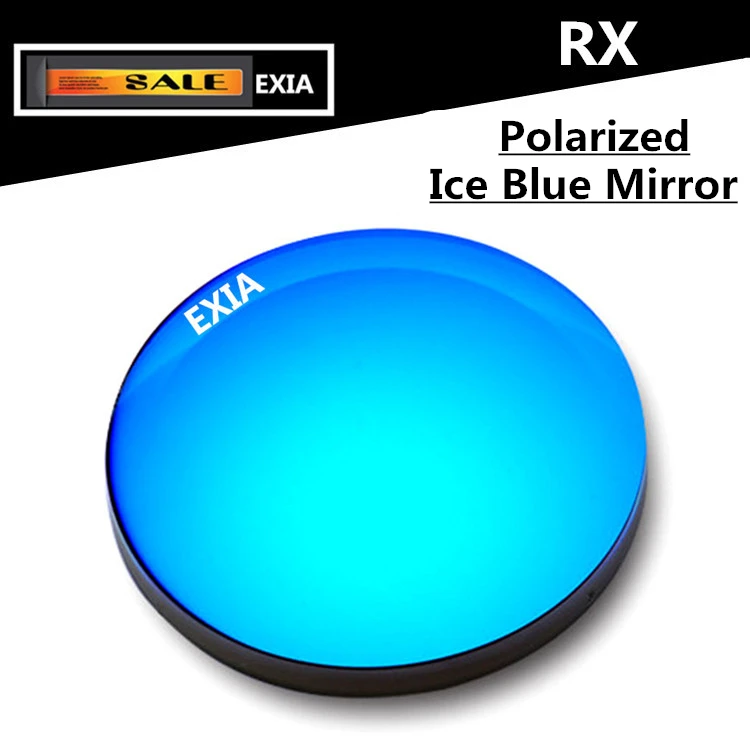 Поляризованные солнцезащитные очки оптические линзы; по назначению специалиста очки RX индивидуальные CR-39 офтальмологические линзы EXIA оптические KD-117 серии - Цвет линз: Ice Blue Mirror