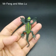 Коричневая маленькая ящерица вставить затычки Новинка Животные Природа Модель игры