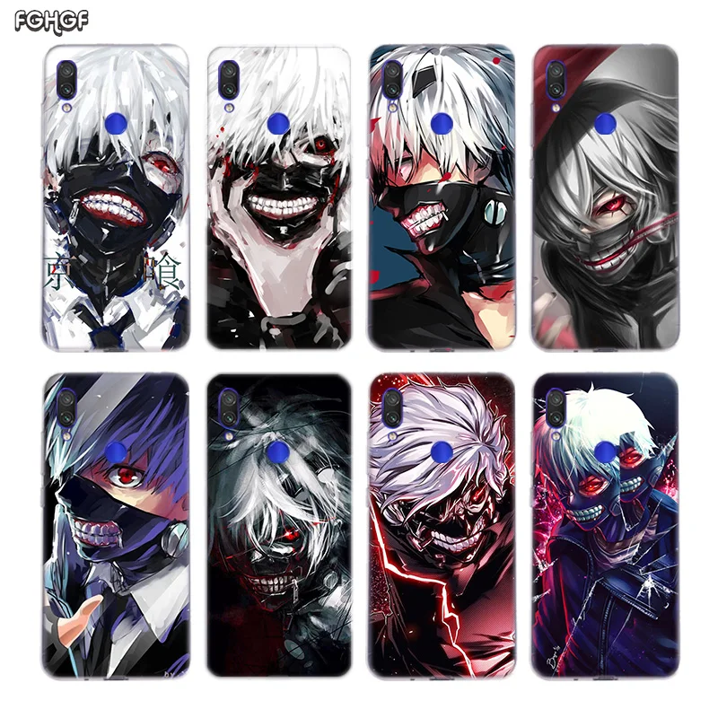 Силиконовый чехол с японским Аниме Tokyo Ghoul для Xiaomi Redmi Y3 S2 Y2 Note 7 6 5 Pro 4 4X 5A 6A Pocophone F1 Mi 8