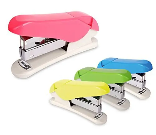 

Comix B3016 Colorful Fashion and Comfortable stapler,is suitable for 24/6, 26/6 staples, enable papers ,color random