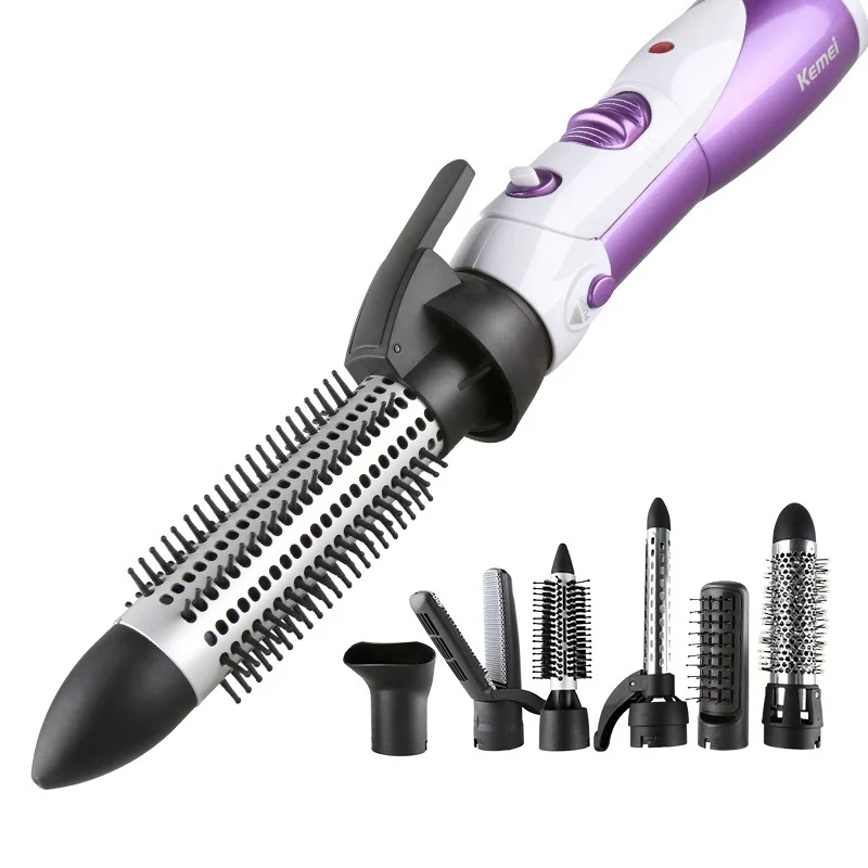 

5806 7 In 1 Hair Dryer Curler Multifunctional Comb Hair Straightener Dryer Blow Styling Tools European Plug