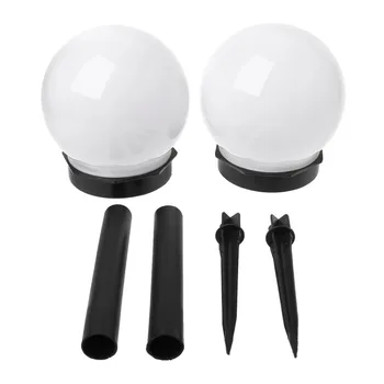 

2pcs Outdoor LED Lawn Lamps Waterproof Solar Energy Landscape Lights For Yard Garden Street