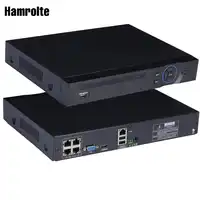 Hamrolte H.264 4CH Xmeye 48V Input POE NVR Full HD 1080P For IEEE802.3af 48V POE IP Camera, Motion Detection,Phone Access Remote