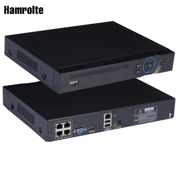 

Hamrolte H.264 4CH Xmeye 48V Input POE NVR Full HD 1080P For IEEE802.3af 48V POE IP Camera, Motion Detection,Phone Access Remote