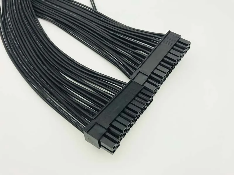 ATX 24Pin Mining 30cm Dual PSU Power Supply Extension Cable for Computer Adaptor Cable Connector for Miner Mining 24Pin 20+4pin