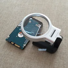 3X60 мм светодиодный светильник складной ручной Ювелирная Лупа увеличительное стекло, лупа объектив для ремонта часов Рабочая чтение