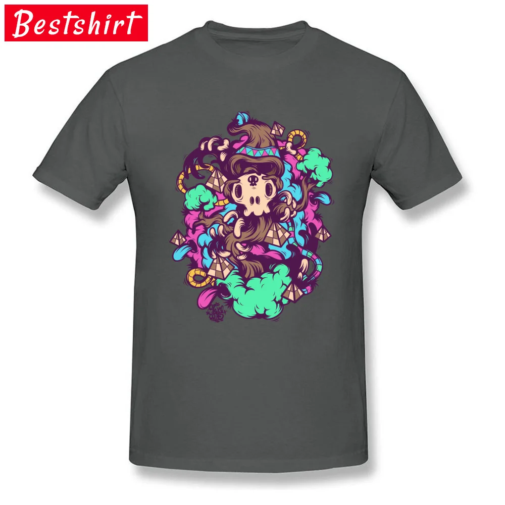 Skull Garden 100% Cotton T Shirt for Men Short Sleeve Summer Tops Tees Graphic Summer/Fall O-Neck Tees Funny Top Quality Skull Garden carbon