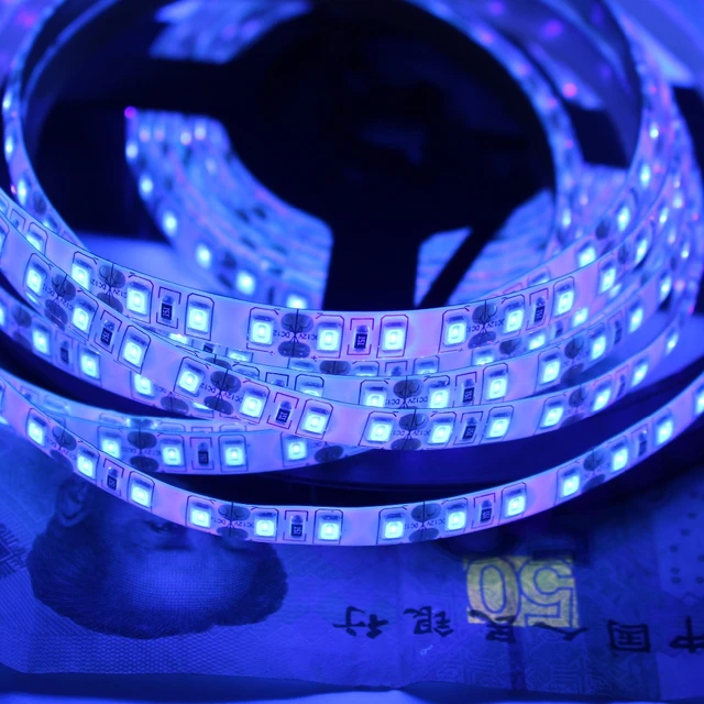 120LEDs/m 2835 SMD UV Light LED Strip UV Night Fishing Lights