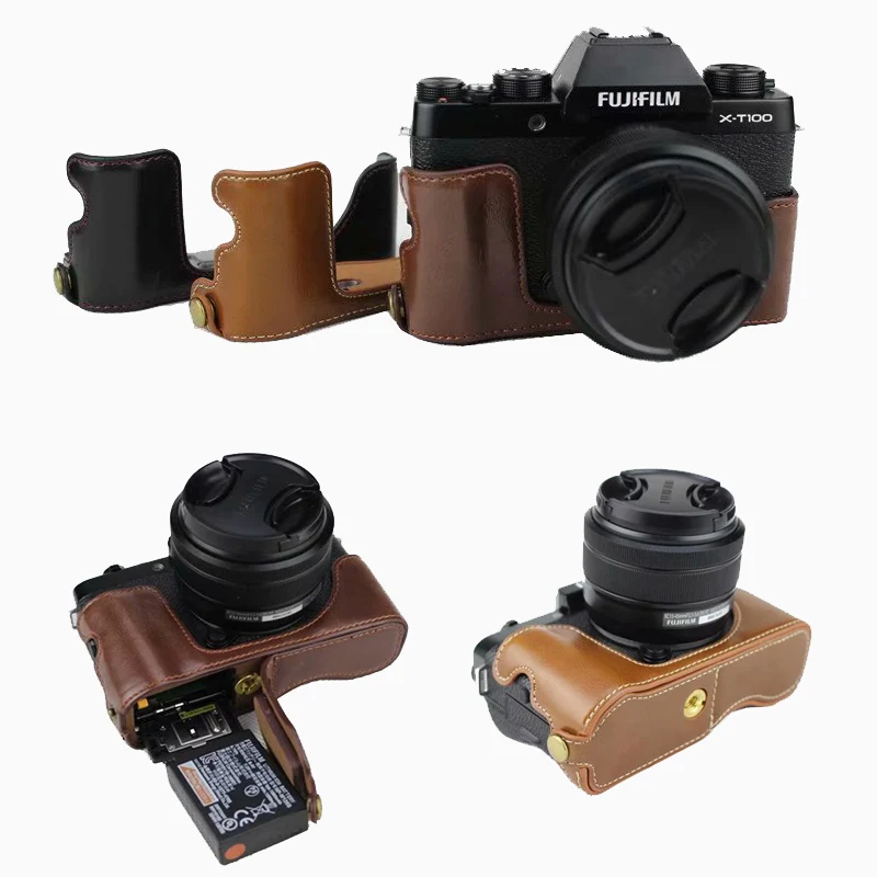 Чехол для фотоаппарата Fujifilm Fuji XT100 из искусственной кожи X T100 | Электроника