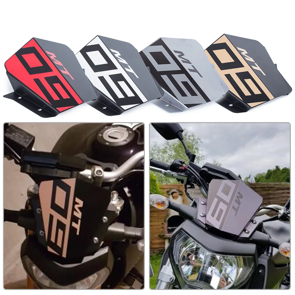 

Motorcycle Aluminum Windshield WindScreen Wind Deflector For Yamaha New MT09 MT-09 FZ-09 FZ09 MT FZ 09 2014 2015 2016 Hot Sale
