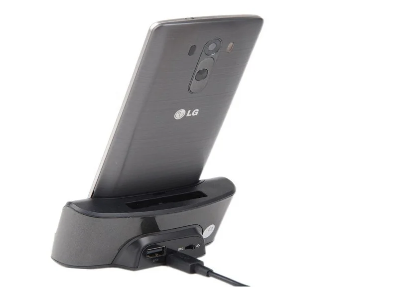 

Gogo Eagle Micro USB OTG Data Sync Dock Charger Cradle with Battery Charging Slot For LG G3 Bright black