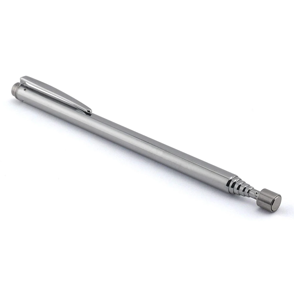 1PC Steel Telescopic Magnetic Ball Pen Pocket L0Z0 Instrumen X4G X9T5 