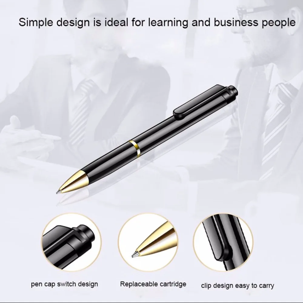 Portable 8GB Capacity Digital Voice Recorder Pen High Quality Noise Reduction Stereo Audio Record USB Flash Lossless MP3 Player