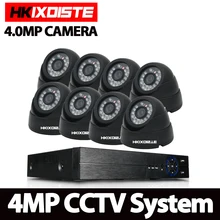 4mp HD CCTV System 8CH AHD DVR Kit 8PCS 4.0mp 2560*1440 Security Camera indoor Outdoor Surveillance DIY Kit Easy Remote View