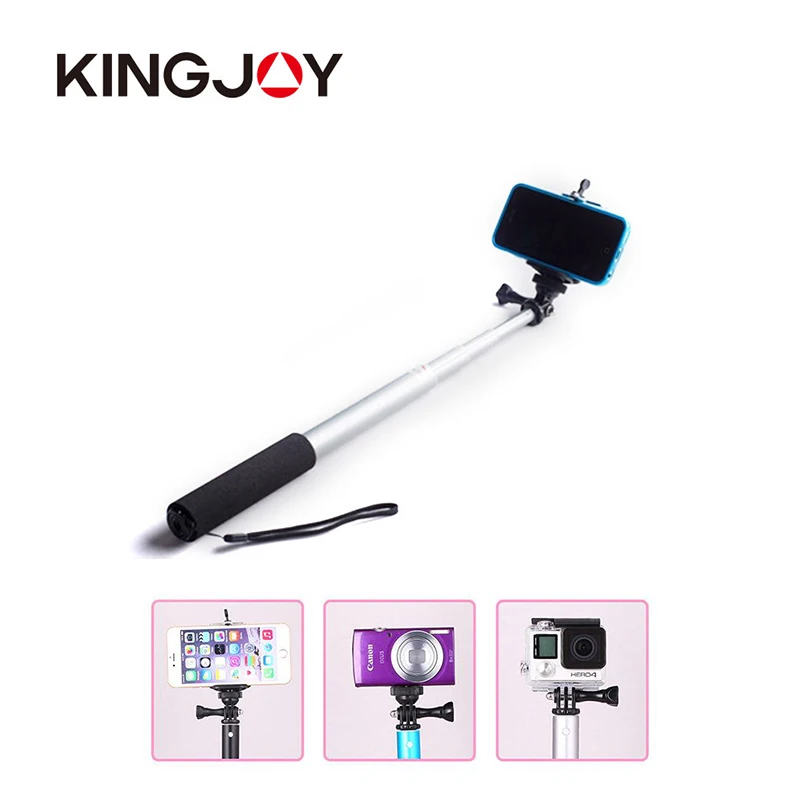 Kingjoy Monopod Bluetooth Selfie Stick For 5S Iphone Android To Mobile Palo Pau De Selfie Selfipalka