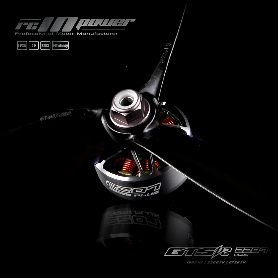1 шт./4 шт. RCINPOWER GTS V2 2207PLUS 2207 2750KV 1860KV 4 6S бесщеточный двигатель для радиоуправляемого