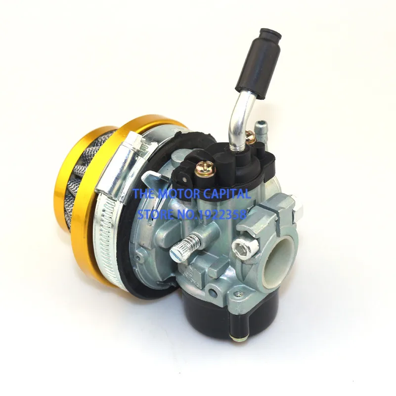 Золотой 49cc 50cc 60 66 80cc 2 тактный карбюратор воздушный фильтр подходит для