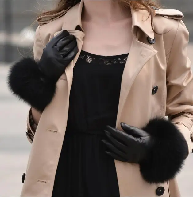 Women #8217 s autumn and winter thicken fleece lining glove lady #8217 s natural sheepskin leather glove natural fox fur driving glove R146 cheap Oytall Genuine Leather Adult Solid Wrist Gloves Mittens Fashion Women #8217 s autumn and winter thicken fleece lining glove lady #8217 s natural sheepskin leather glove natural fox fur driving glove R146 cheap Oytall Genuine Leather Adult Solid Wrist Gloves Mittens Fashion