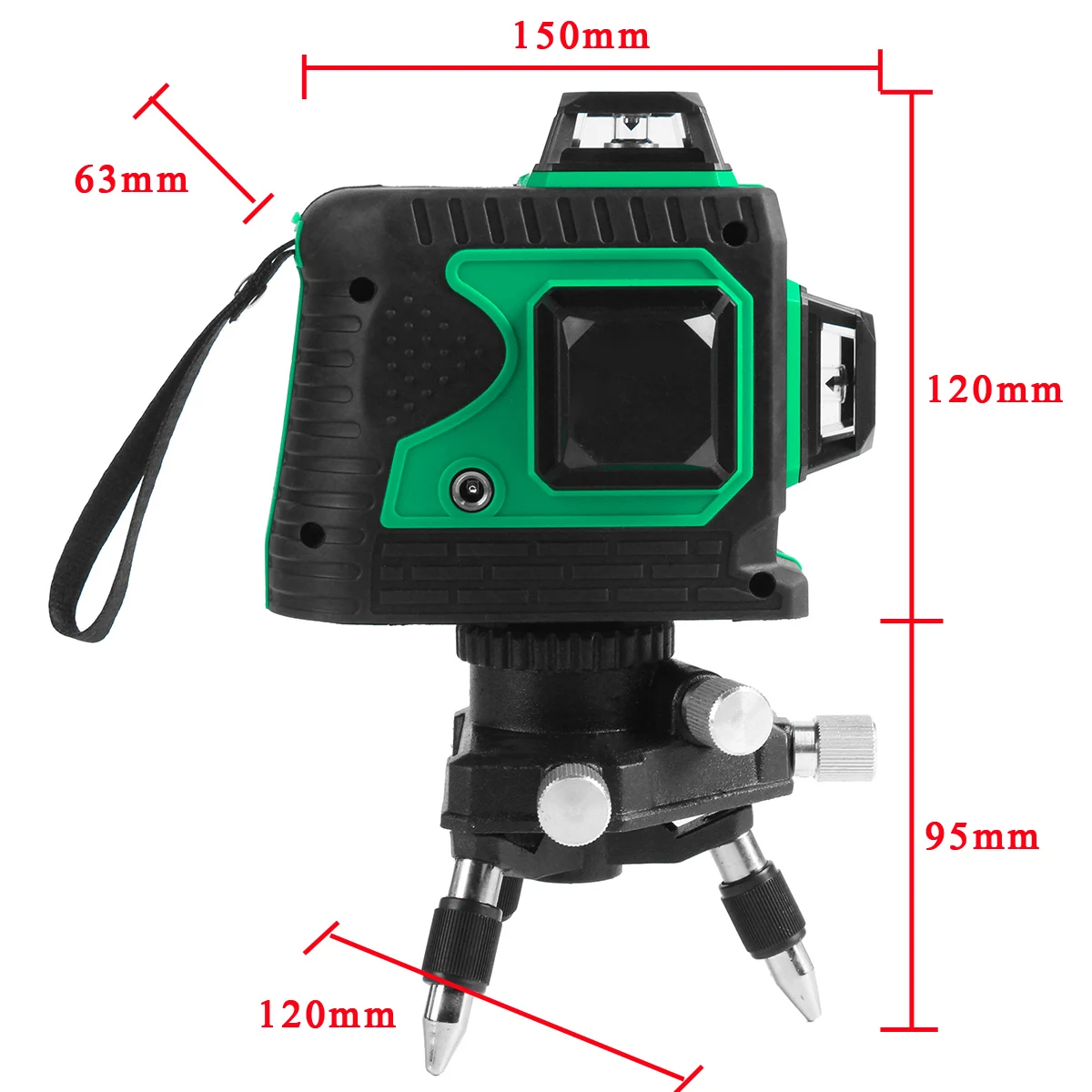 12 Line 3D Green Light Laser Level Self-Leveling Measure 360 Horizontal Vertical Cross Super Powerful Laser Beam w/Tripod Stand