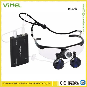 

Dental Loupes 3.5X420mm Surgical Glasses with LED Head Light Lamp CE Proved Dental Equipment Surgical Dentists Magnifier
