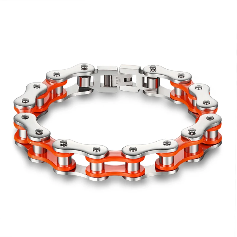 

316L Stainless steel Bracelets bangles Bike Chain Bracelet Men Stainless Steel Biker bracelet For Men Bracelets & Bangles