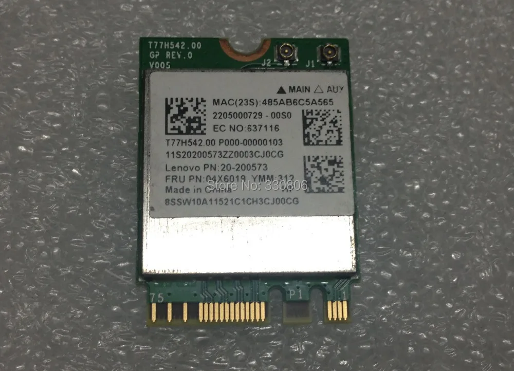 Broadcom BCM43162 1x1ac + BT4.0 M.2 Combo карты для lenovo E455 Серии FRU: 04X6019 | Компьютеры и офис