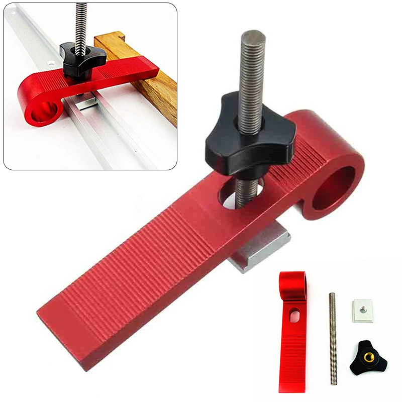 

4Pcs Universal Clamping Blocks Clamp Woodworking Joint Hand Tool M8 Screw Set for DIY Woodworking Tools
