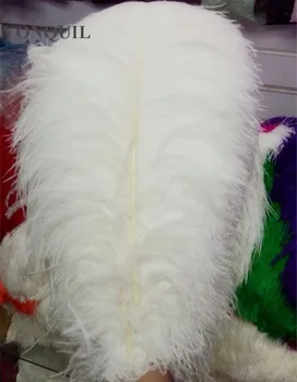 

Free shipping white and black 18"-20"/45-50CM ostrich feathers plumage flapper dresses for craft /DIY accessories 50pcs/lot