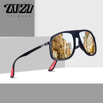 

20/20 Brand Design Classic Polarized Sunglasses Men Driving Male Sun Glasses Unique Temple Square Goggles UV400 Eyewear PL375