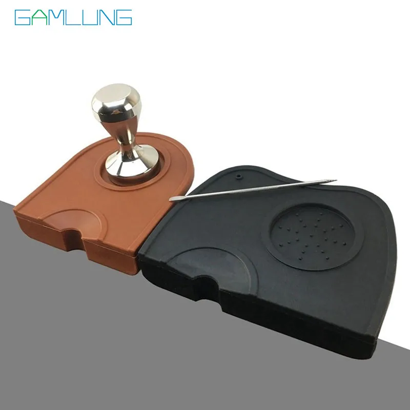 

Gamlung Brand Espresso Coffee tamper mat Silicon rubber corner mat(no coffee stamper) Slip-Resistant Pad Tool