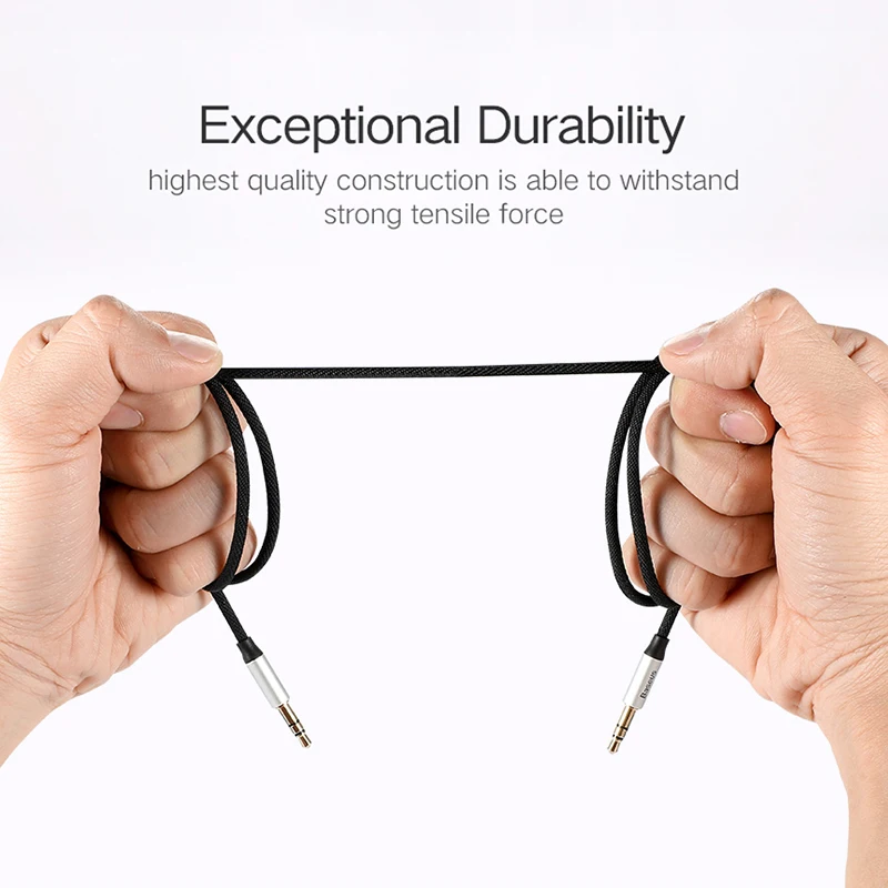 Baseus 3.5mm Jack Aux Cable for Speaker Headphone Car Aux Audio Cable for iPhone 5 6 Xiaomi redmi 5 4x Oneplus 5t MP3 Music Cord Baseus 3.5mm Jack Aux Cable for Speaker Headphone Car Aux Audio Cable for iPhone 5 6 Xiaomi redmi 5 4x Oneplus 5t MP3 Music Cord