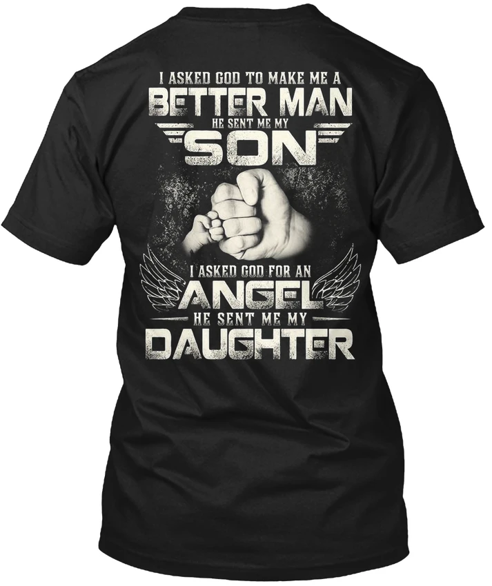 daughter wearing dad shirt quotes