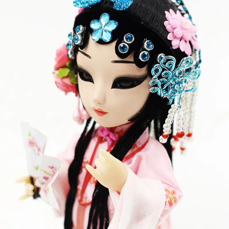 

Beijing Opera Dress Up Doll Kunqu Opera dolls Lifelike doll toys Collectibles Decoration China tourism souvenir Li Xiangjun