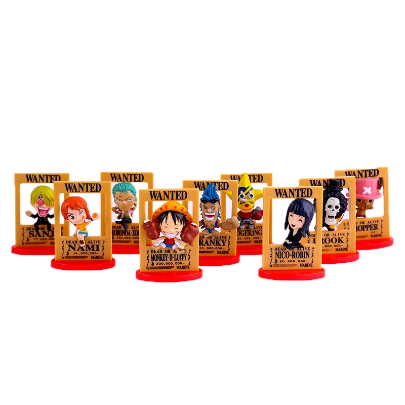 Anime One Piece Wanted Posters Luffy Sanji Nami Robin Zoro Chopper Brook Franky Pvc Action Figures Collectible Model Toys Doll Action Figures Aliexpress
