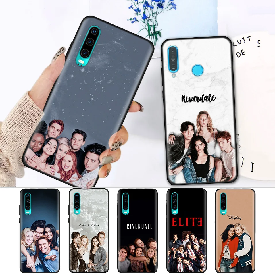 

Black Silicone Cover Case for Huawei P30 P20 P10 Mate 20 10 Lite Pro Nova 4 4E 3E P Smart 2019 Plus Shell Elite TV