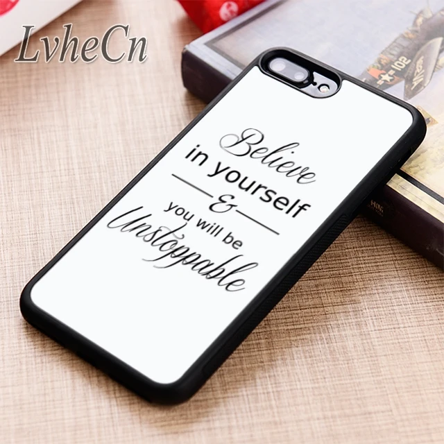 LvheCn Верьте в себя мотивирующая Цитата чехол для телефона iPhone 11 12 Pro X XR XS MAX 5 6 7 8 Plus