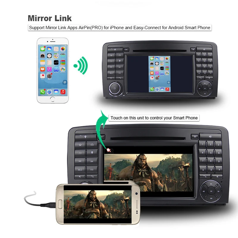Best 4G RAM Android 9.0 Car DVD Player for Mercedes/Benz ML GL class W164 ML350 ML450 ML500 X164 G320 GL350 Car GPS Navigator wifi 12