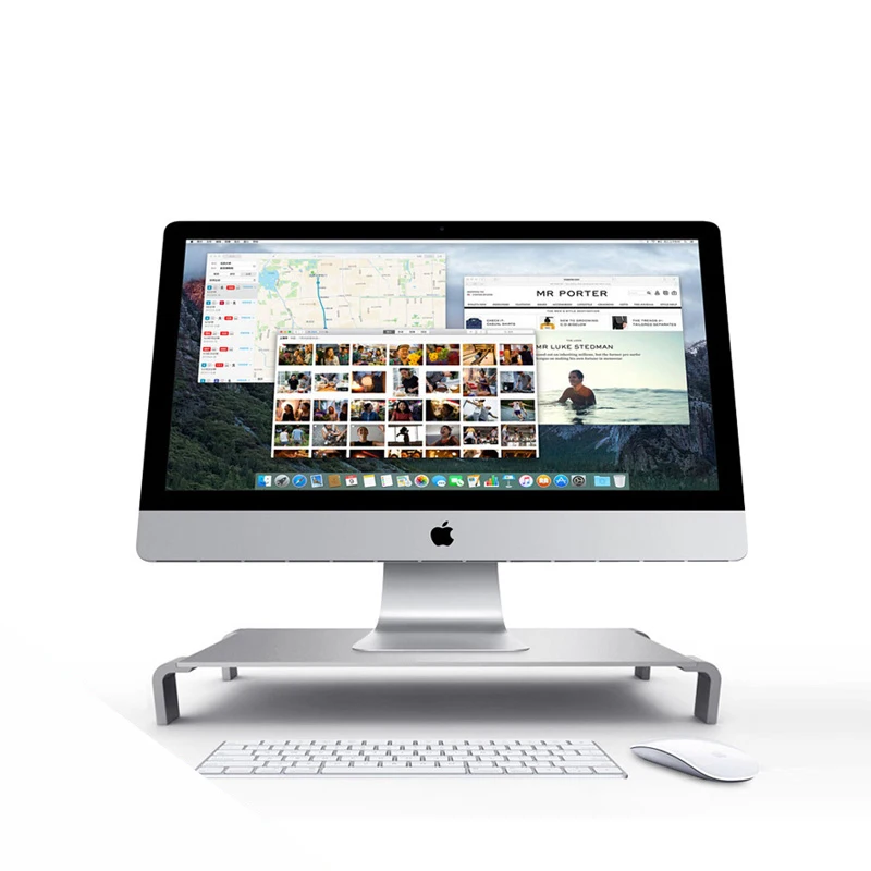 

Aluminum High Quality Universal Aluminum Unibody Monitor / Laptop for iMac / PC Stand