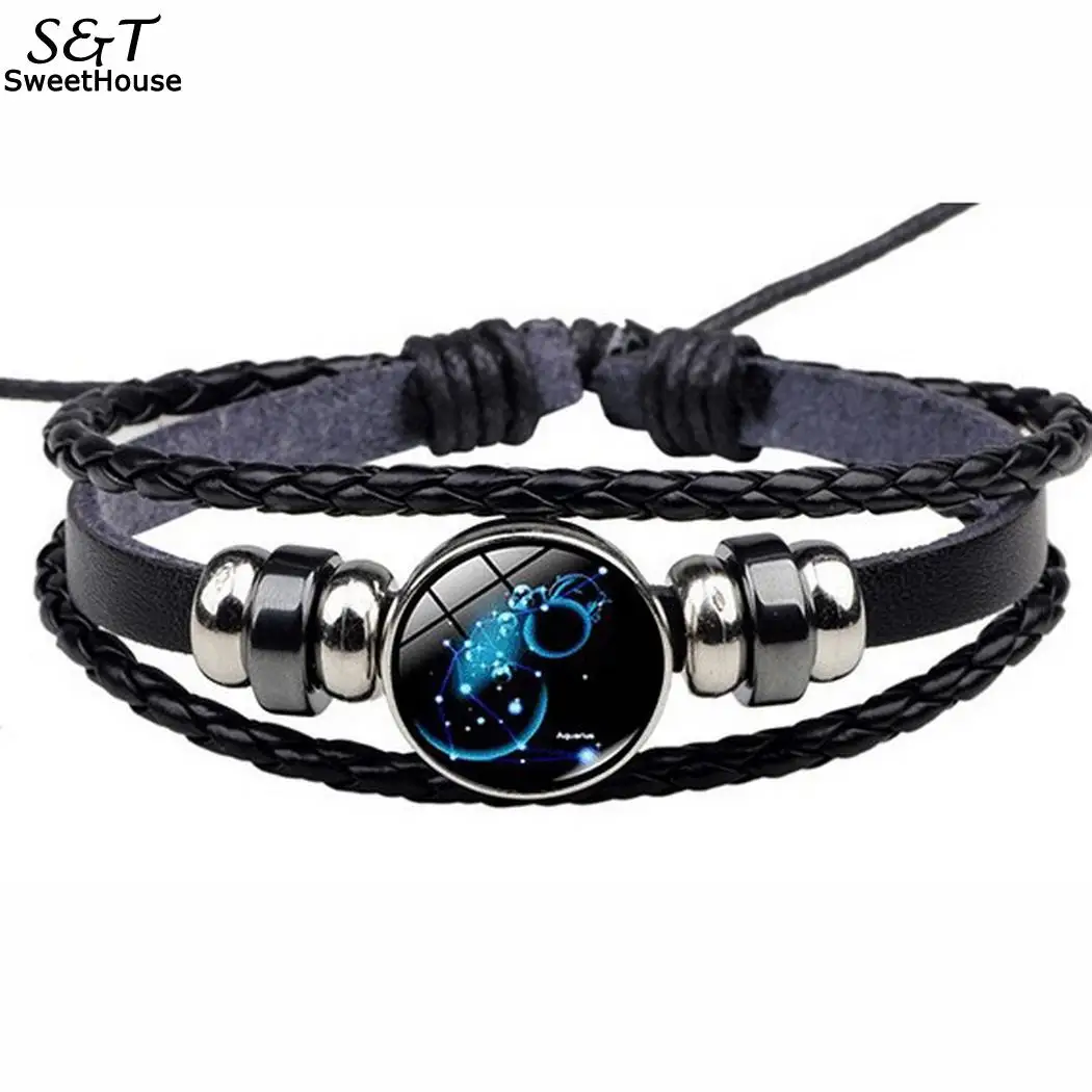 

Women Casual Geometric Braided Layered Drawstring Constellation Layered, Luminous Bracelet Shape