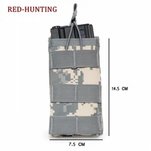 ACU CP Single Airsoft MOLLE Mag Pouch for M4 M16 AR-15 Type Tactical Magazine Pouch Mag Holder