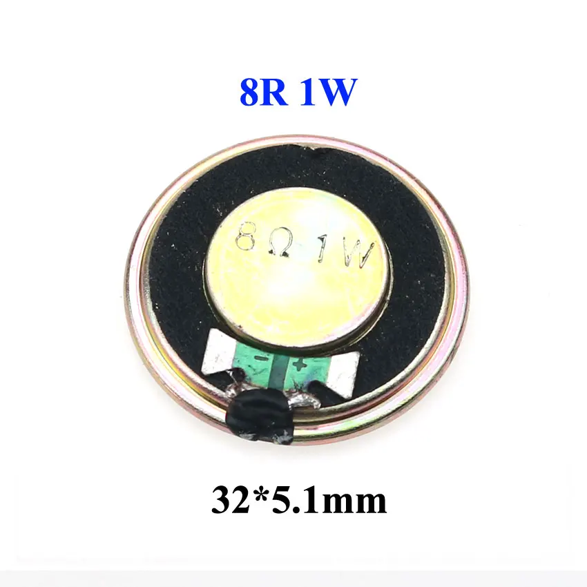 YuXi 1 шт. 8 Ом 1 Вт 2 Вт Рог громкий динамик 8R 1/2 Вт 20 мм 22 мм 23 мм 26 мм 28 мм 32 мм 36 мм 40 мм громкий динамик запасная часть - Цвет: 1W 32mm