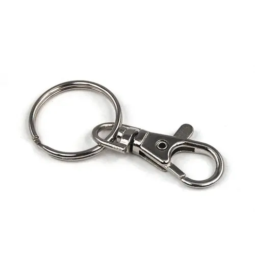 

20 X Small Lobster Detachable Swivel Clasps For Key Split Ring Blanks
