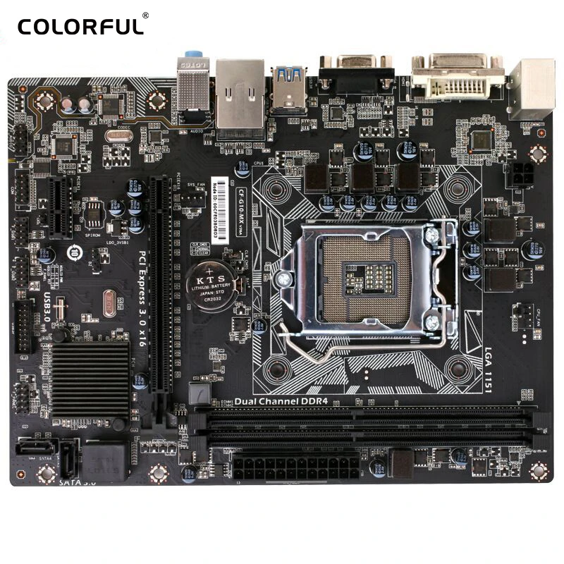 

COLORFUL C.H110M-K mATX Intel LGA1151 Motherboard SATA3 DDR4 Chipset PCI-E HDMI 100% Tested with Shield USB3.0 for PC Desktop