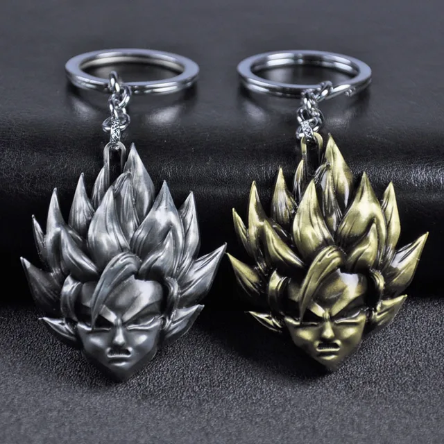 Metal Anime Dragon Ball Goku Vegeta Mask Keychain Dragon Ball Z Saiyan