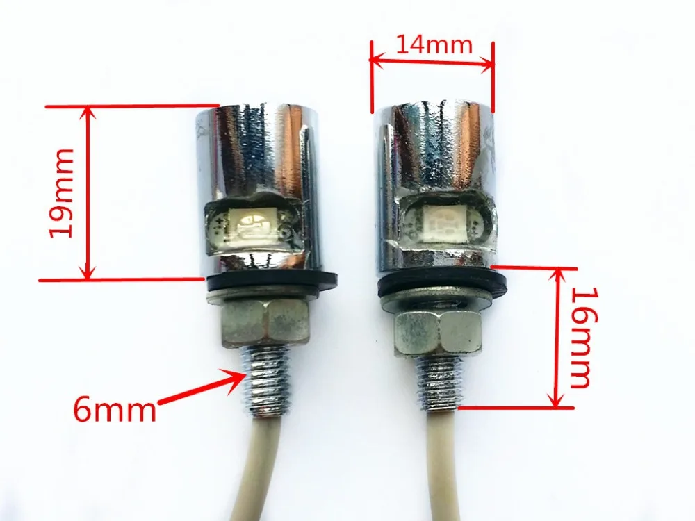Белый светодиод SMD для подсветки номерного знака Suzuki Honda Kawasaki мотоцикла